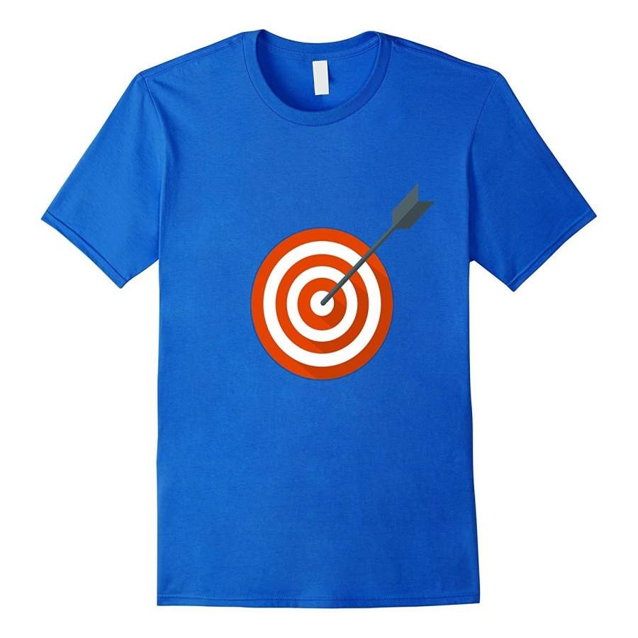 Archery Arrow Target Bullseye Funny T Shirts Fashion Short Sleeved T-Shirt For Men