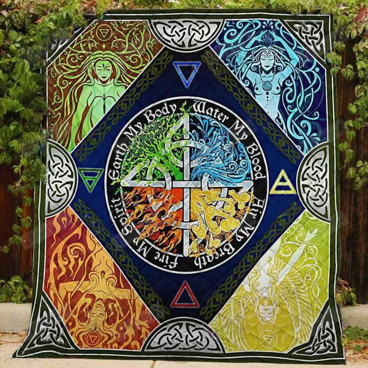 The Four Elements – Pagan Quilt Blanket