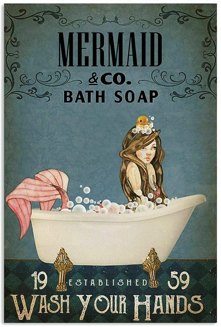 Bath Soap Vintage Art Posters Frameless Posters Wall Decor Bar Pub Cat ...