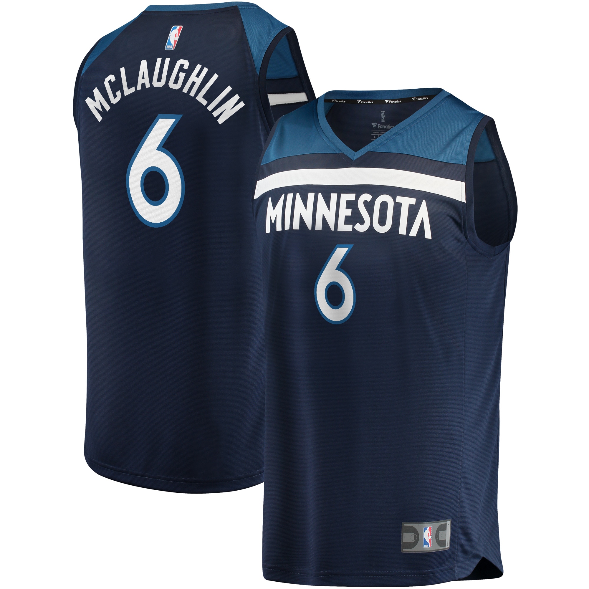 Jordan McLaughlin Minnesota Timberwolves Fast Break Player Jersey – Icon Edition – Navy