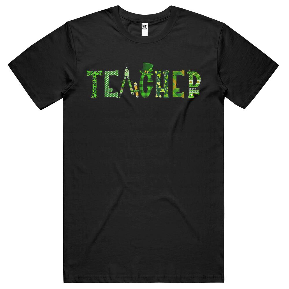 St Patrick’S Day Teacher Irish Leopard Shamrock Pattern T Shirts