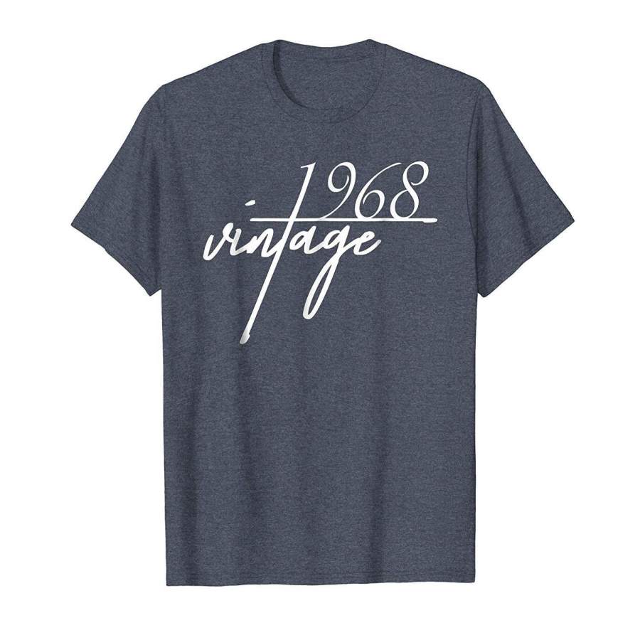 50th Birthday Tshirt, Vintage 1968 Shirt, Gift Idea