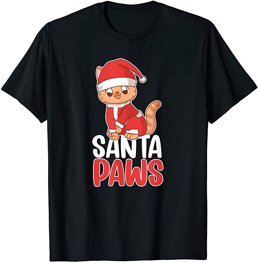 Cat Santa Claus Kitten Cat Christmas T-Shirt