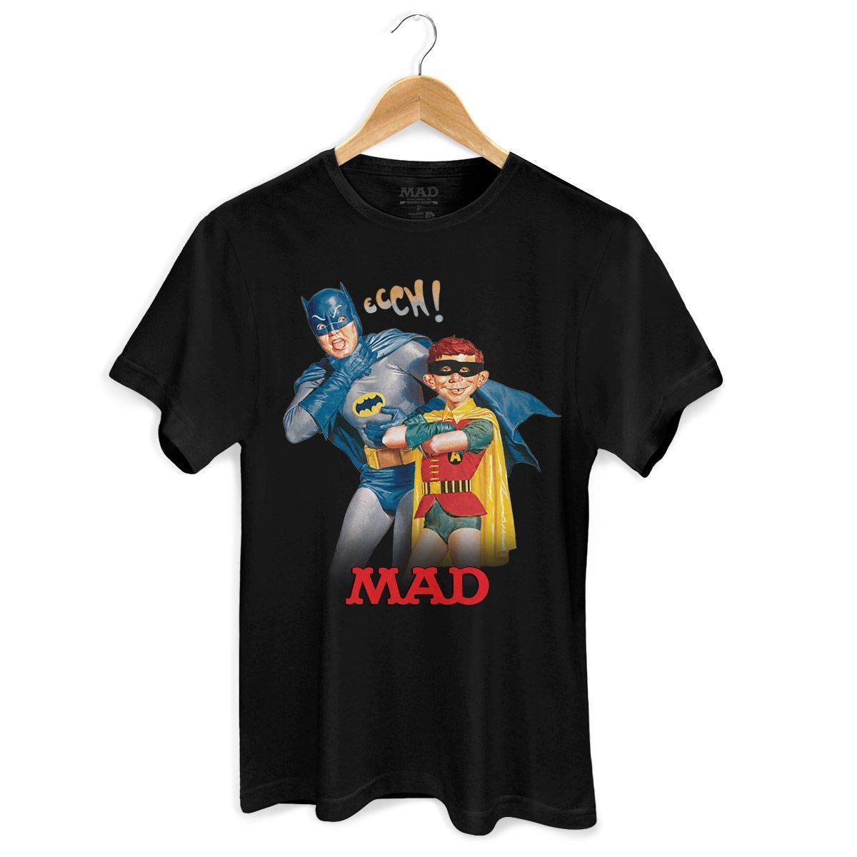 Camiseta Masculina Batman E Mad Shirt