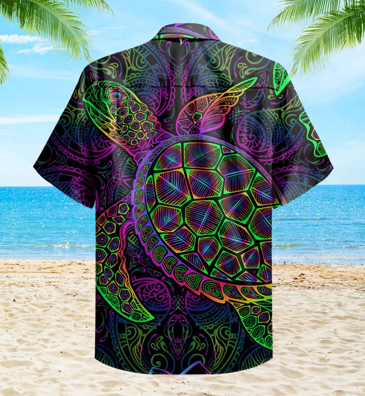 Turtle Mandala Colorful Hawaii Shirt Ha73215