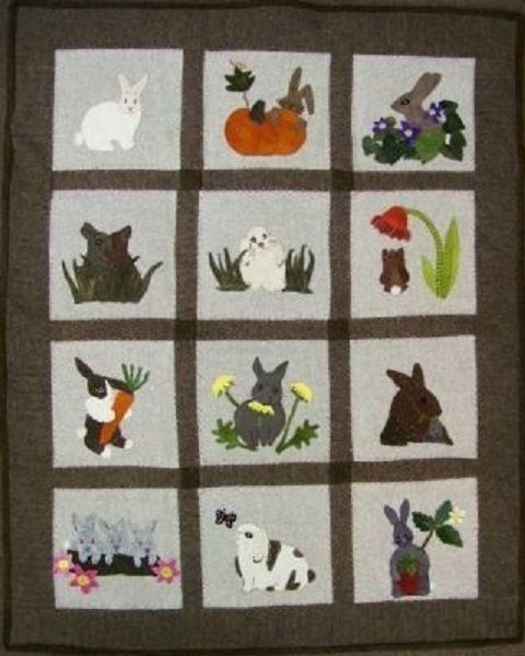 Bunny Cla020702 Quilt Blanket