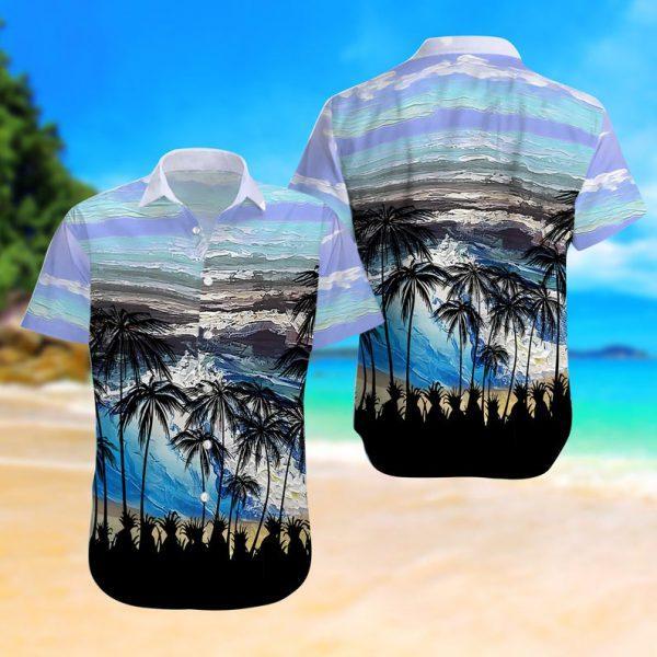 Ocean And Palm Tree Hawaii Shirt Ha62246