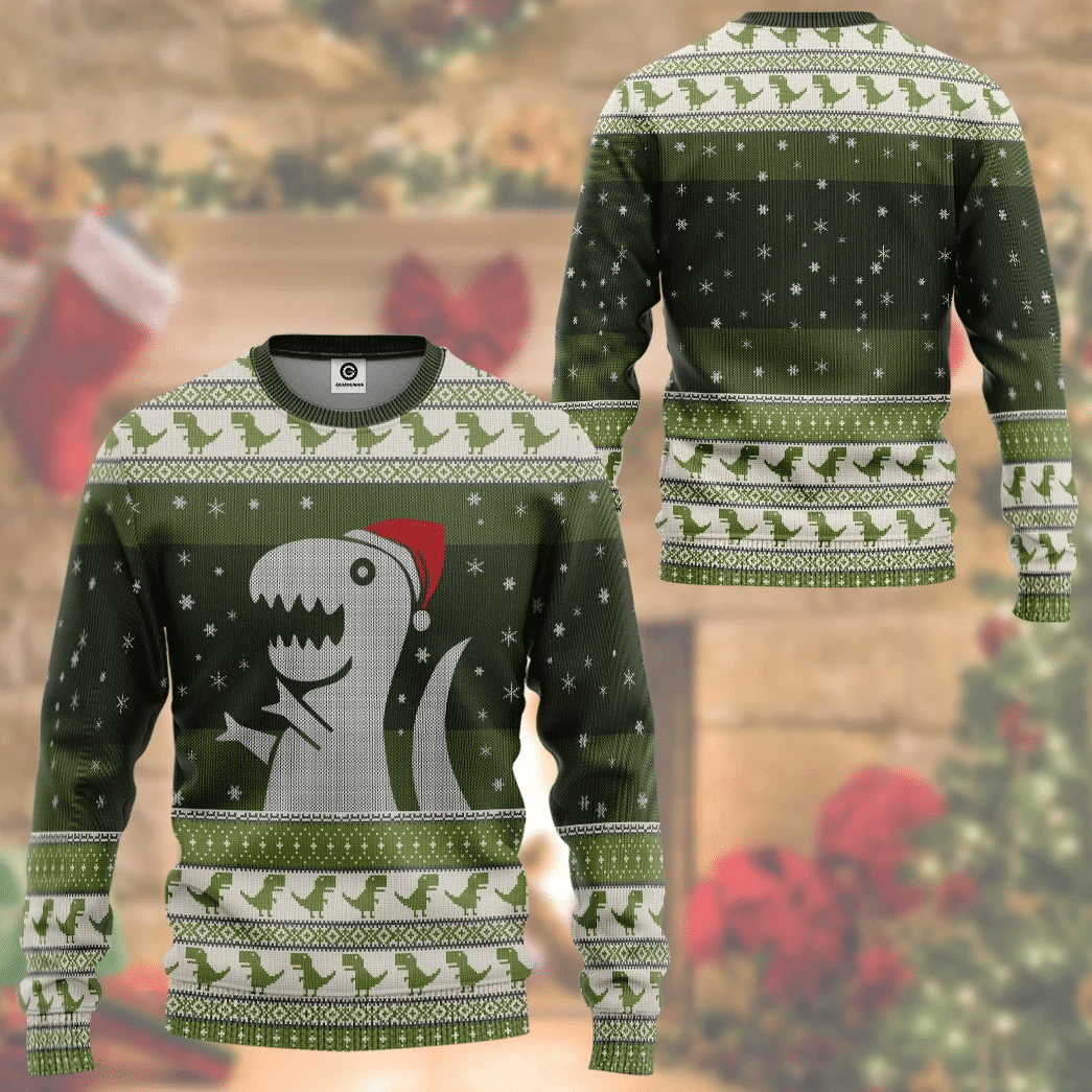 Christmas Dino Ugly Christmas Sweater