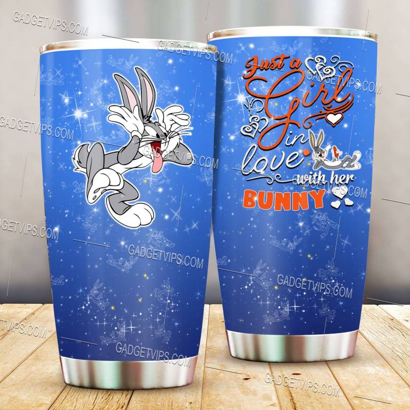 Just A Girl Loves Bugs Bunny Stainless Steel Tumbler