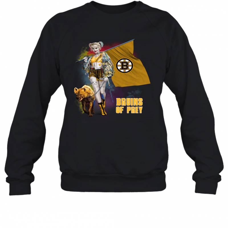 Harley Quinn flag Boston Bruins Of Prey Sweatshirt