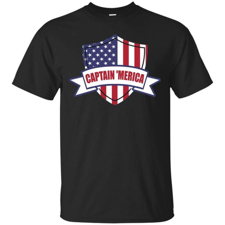 AGR Captain Merica T-Shirt  Celebrate Fourth of July 4th Party zGalaxy Fashion T-Shirt