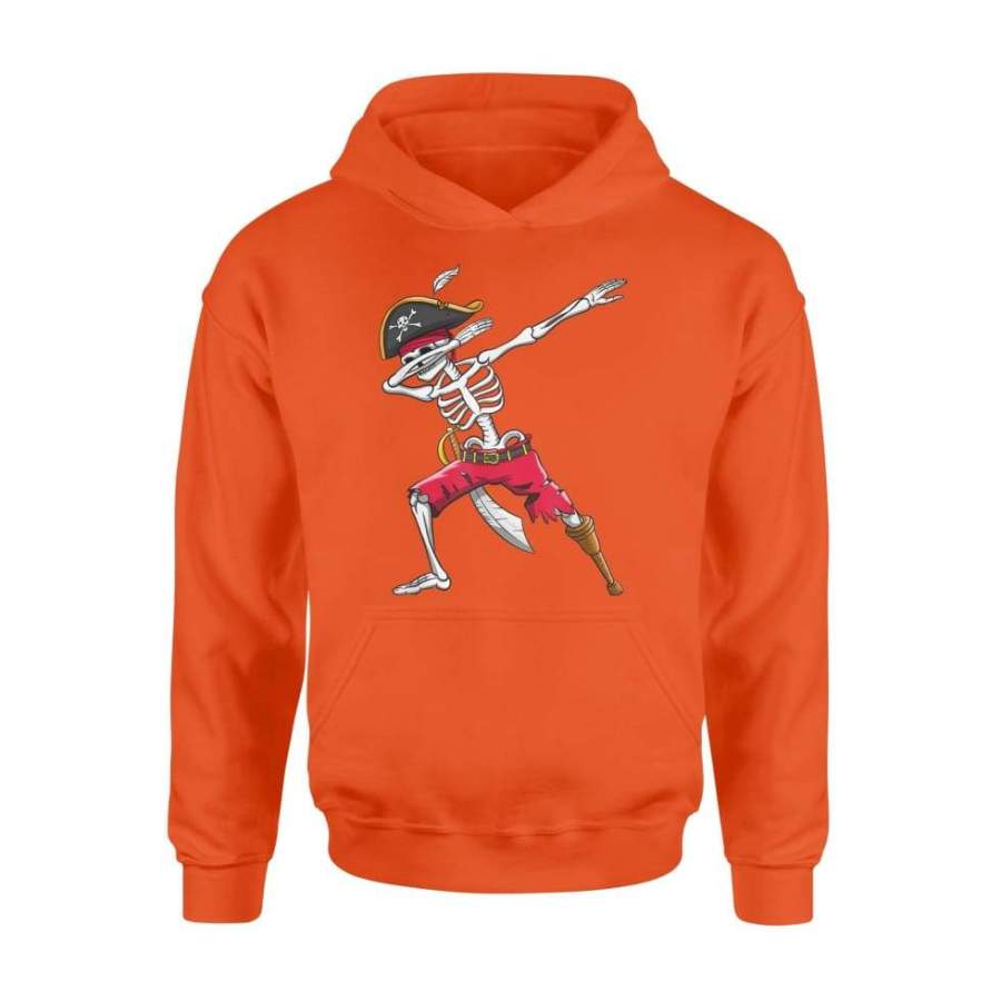 Dabbing Skeleton Pirate Shirt Kids Boys Halloween Gift Dab – Standard Hoodie