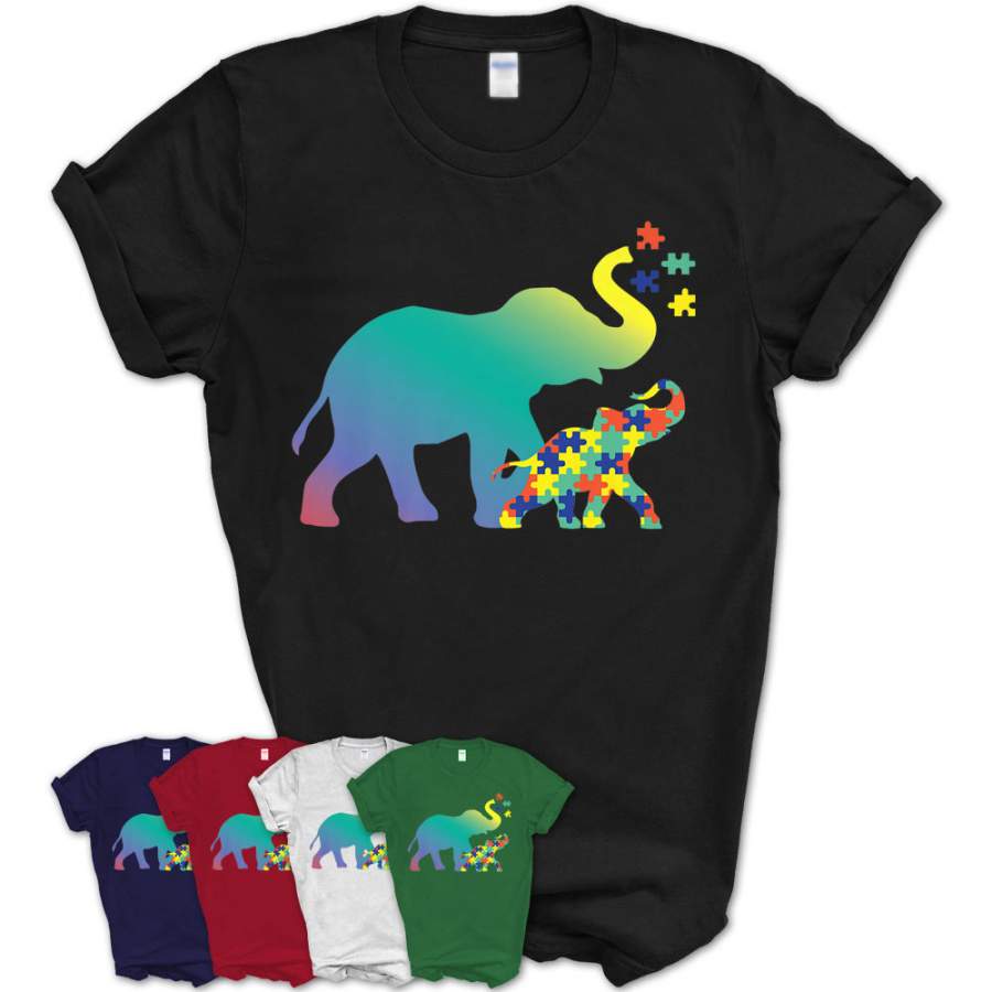 Autism Mom Gift Design Autism Awareness Elephant T-Shirt – Teezou Store