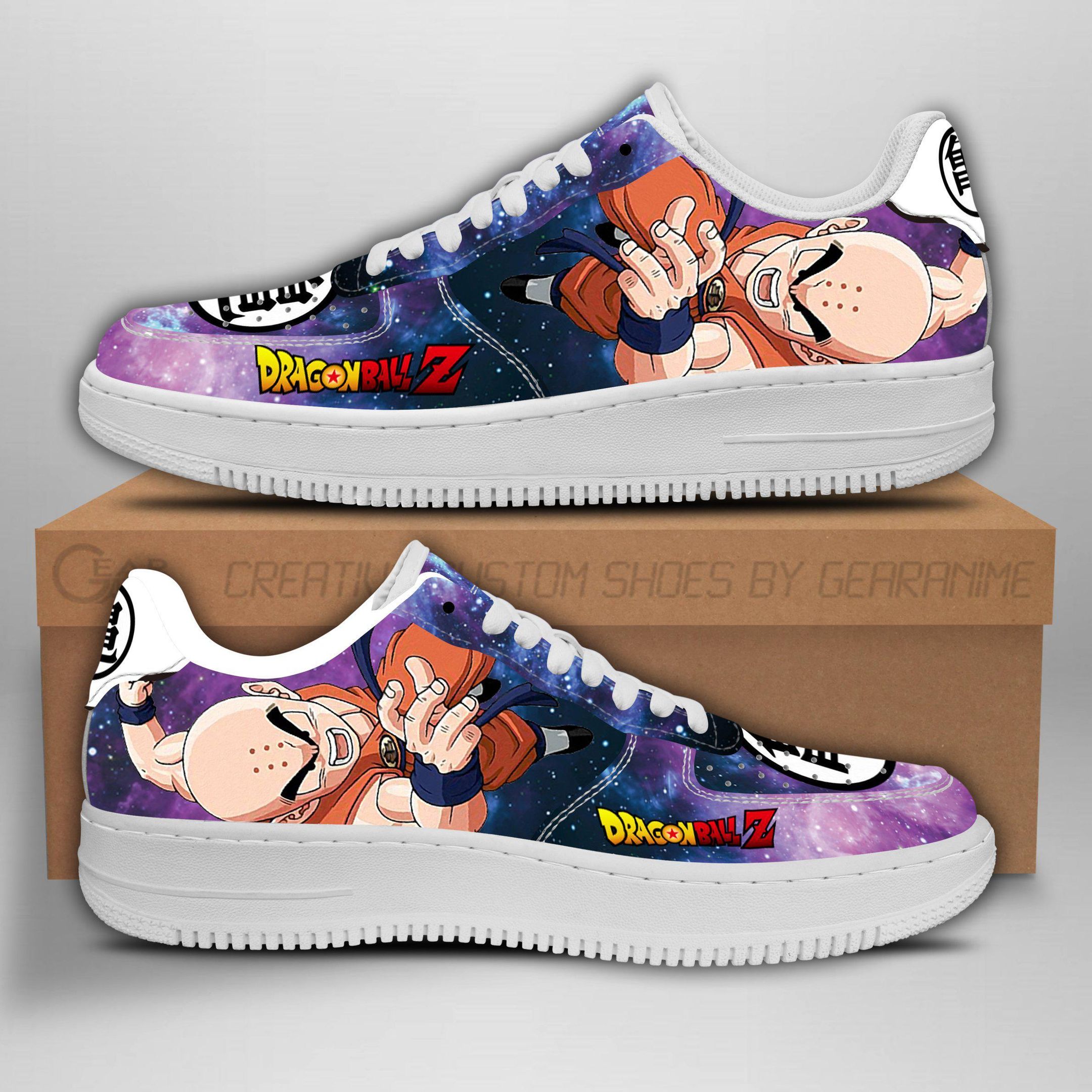 Krillin Dragon Ball Z Air Force Shoes Sneakers Custom Anime V34