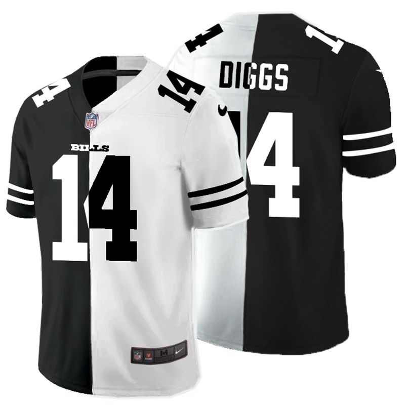 Buffalo Bills Stefon Diggs #14 NFL 2020 New Arrival Black And White Jersey