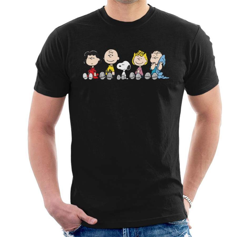 Peanuts The Gang Sit Down Men’s T-Shirt
