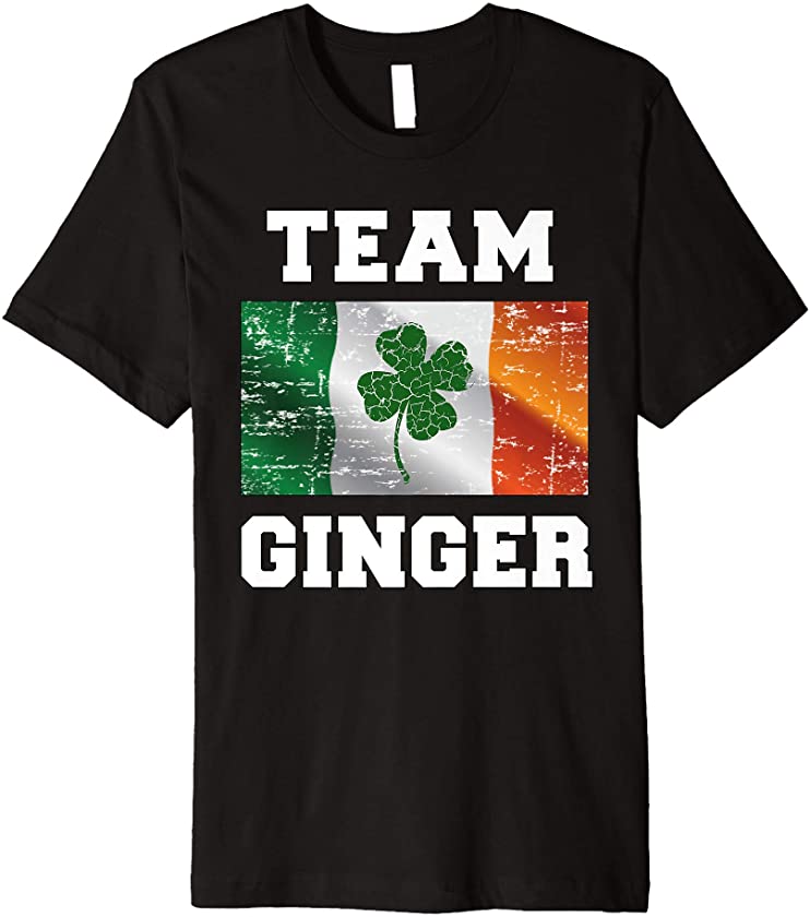 Vintage Team Ginger St Paddy’s Day Gifts Irish Flag Outfit Premium T-Shirt