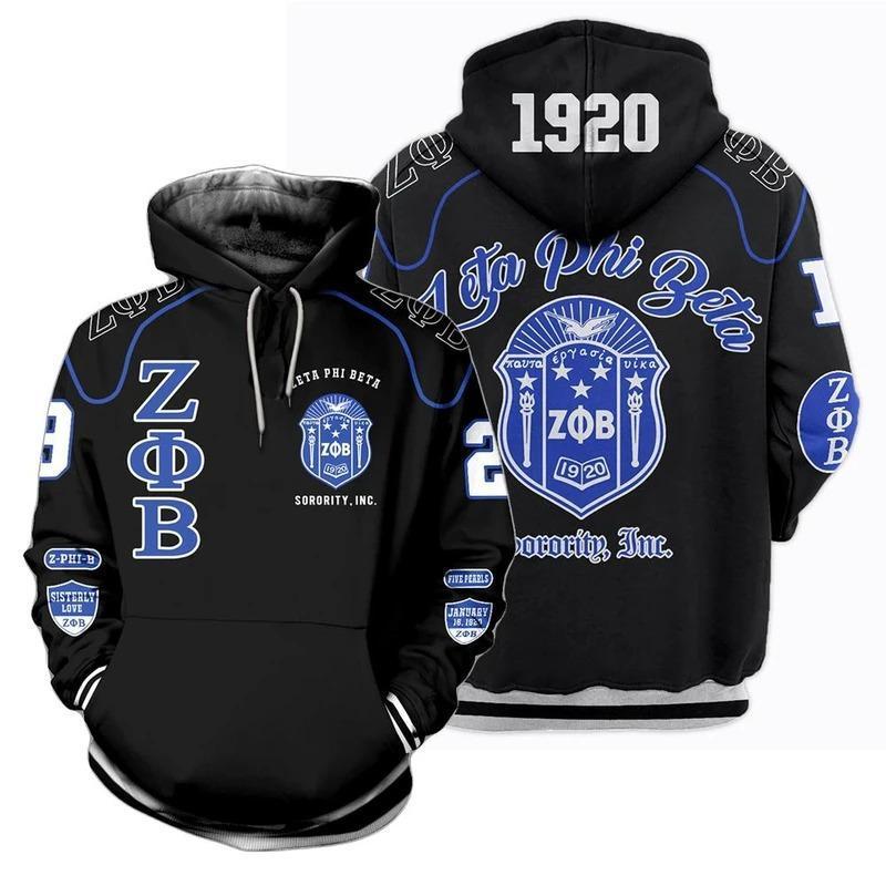 Wonderprint Hoodie – Z-Phi-B Zeta Phi Beta Sorority Inc Hoodie