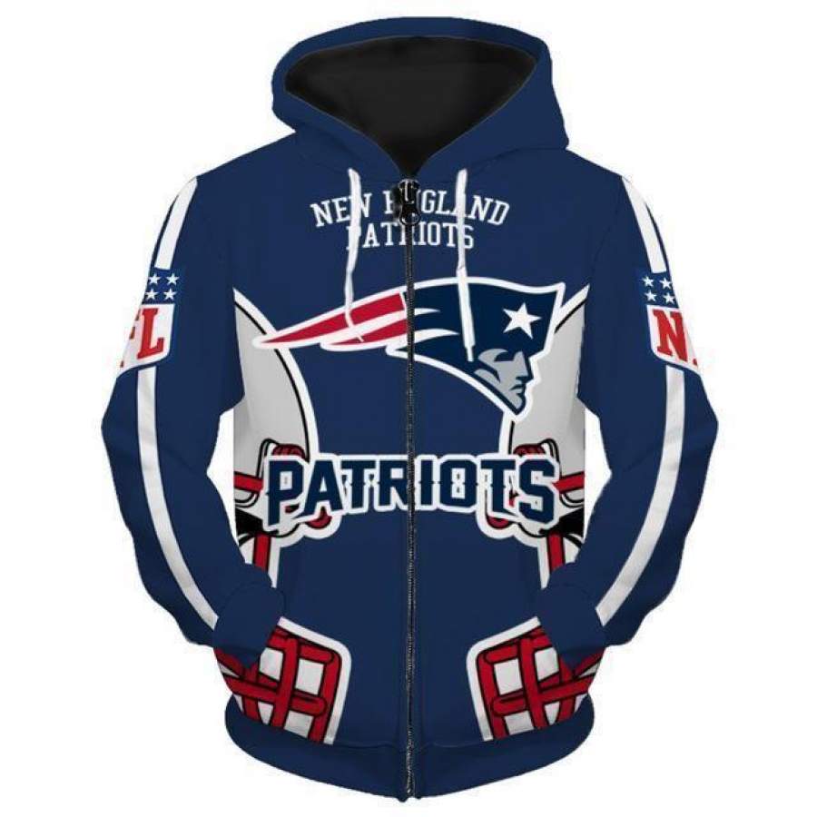 New England Patriots Hoodie 3D Style1349 All Over Printed