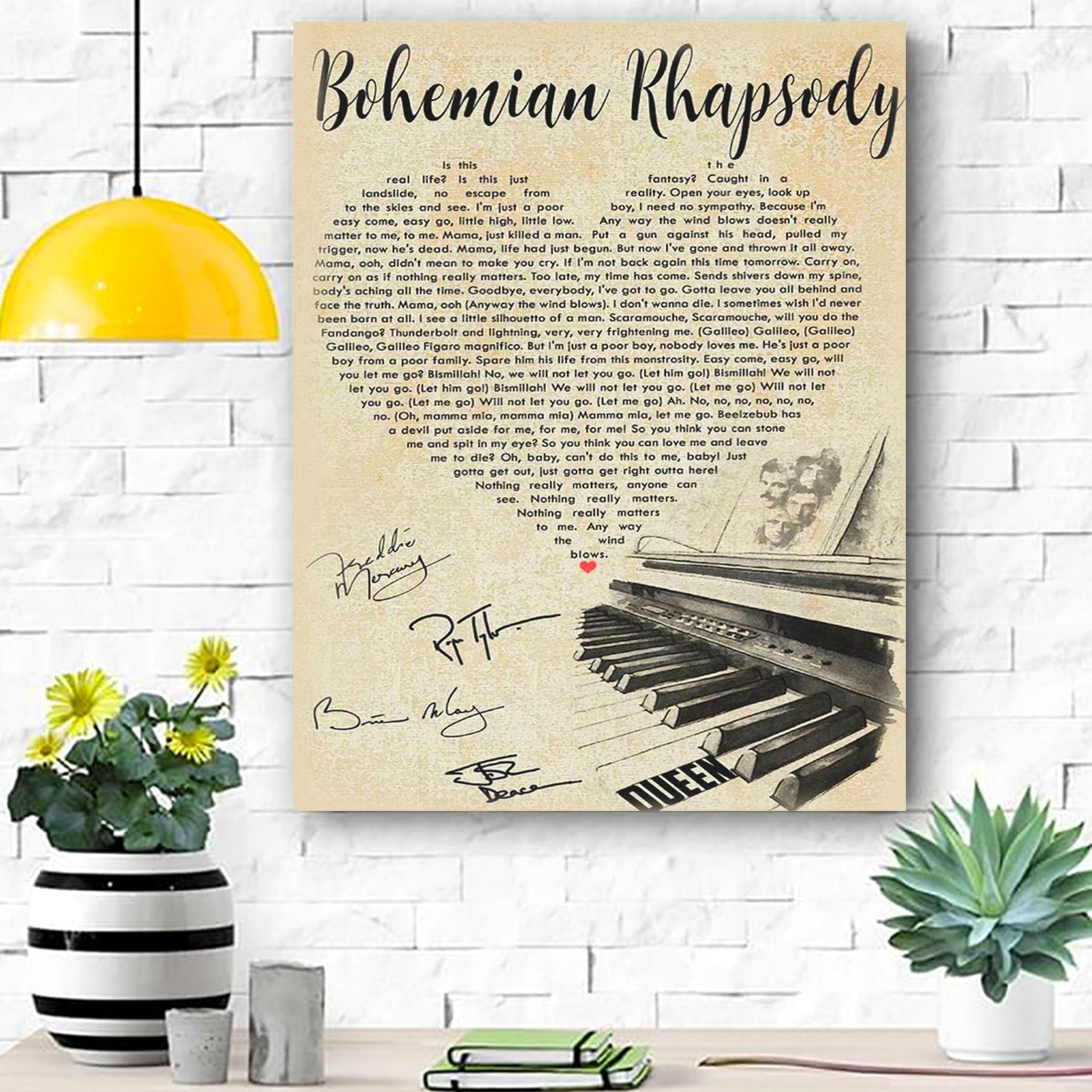 Bohemian Rhapsody Premium Wall Art Canvas