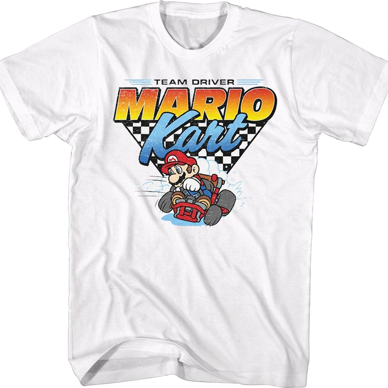 Team Driver Mario Kart Nintendo T-Shirt