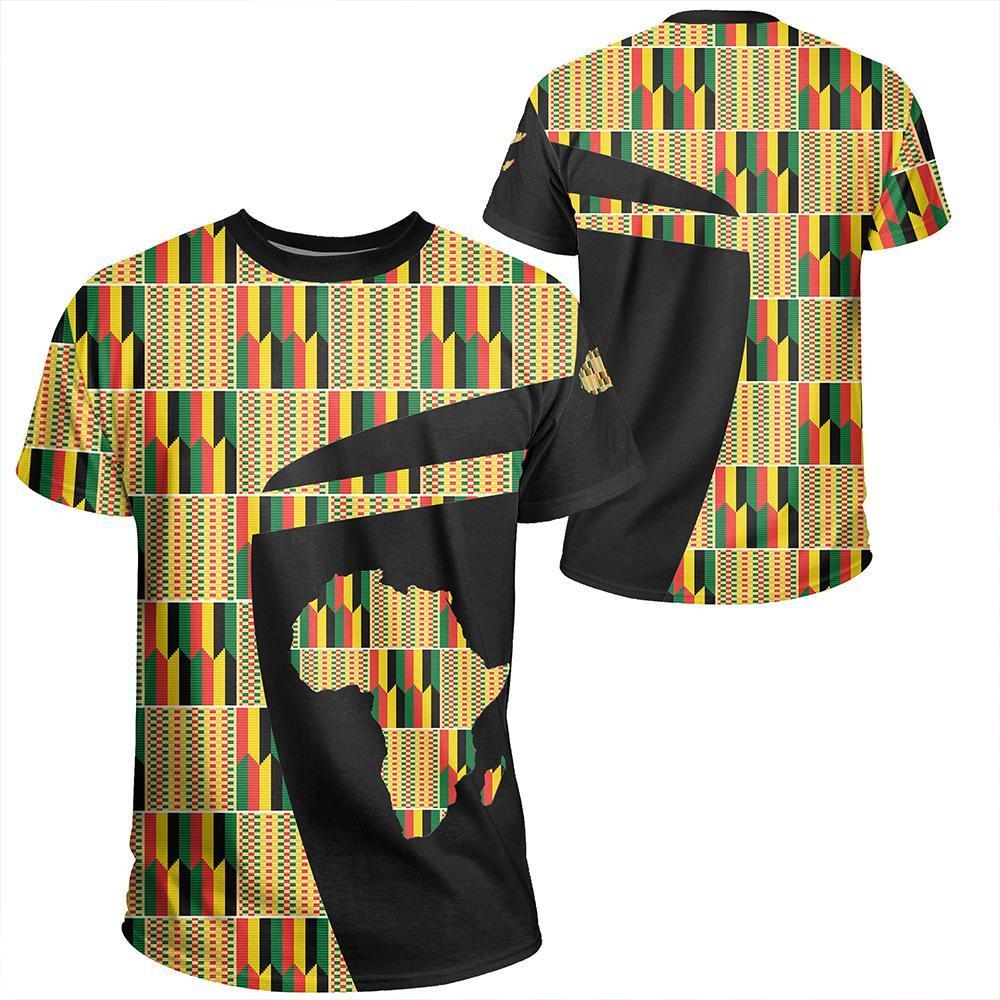 Greeklife T-Shirt – Kente Cloth – Jamaican Concept Tee – Sport Style