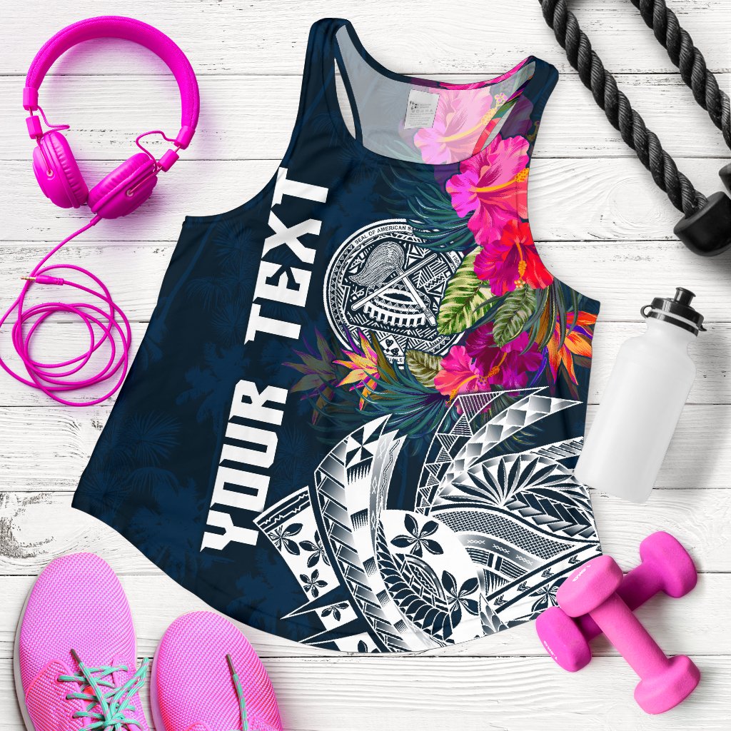 American Samoa Custom Personalised Women’s Racerback Tank – Summer Vibes – BN15