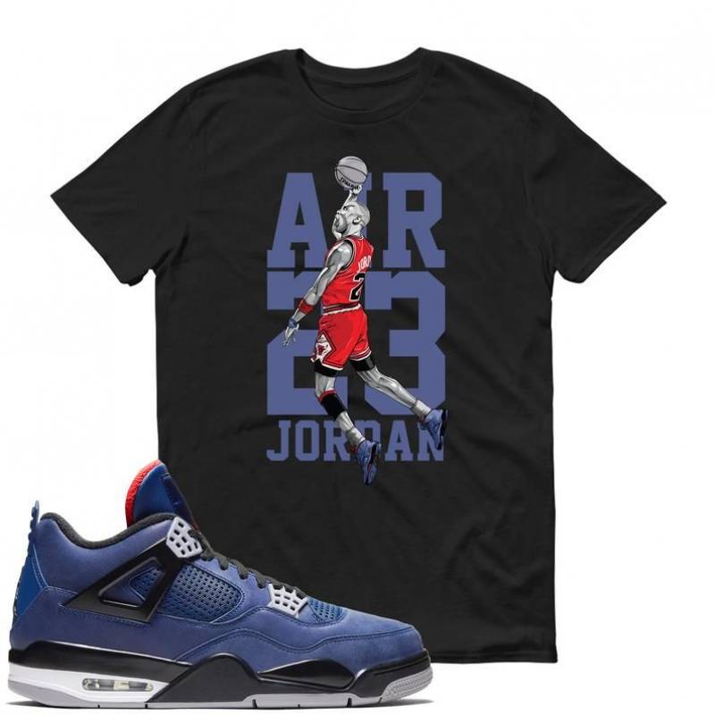 Michael Jordan Air Jordan 4 Winter Loyal Blue T Shirt Adult Youth ...