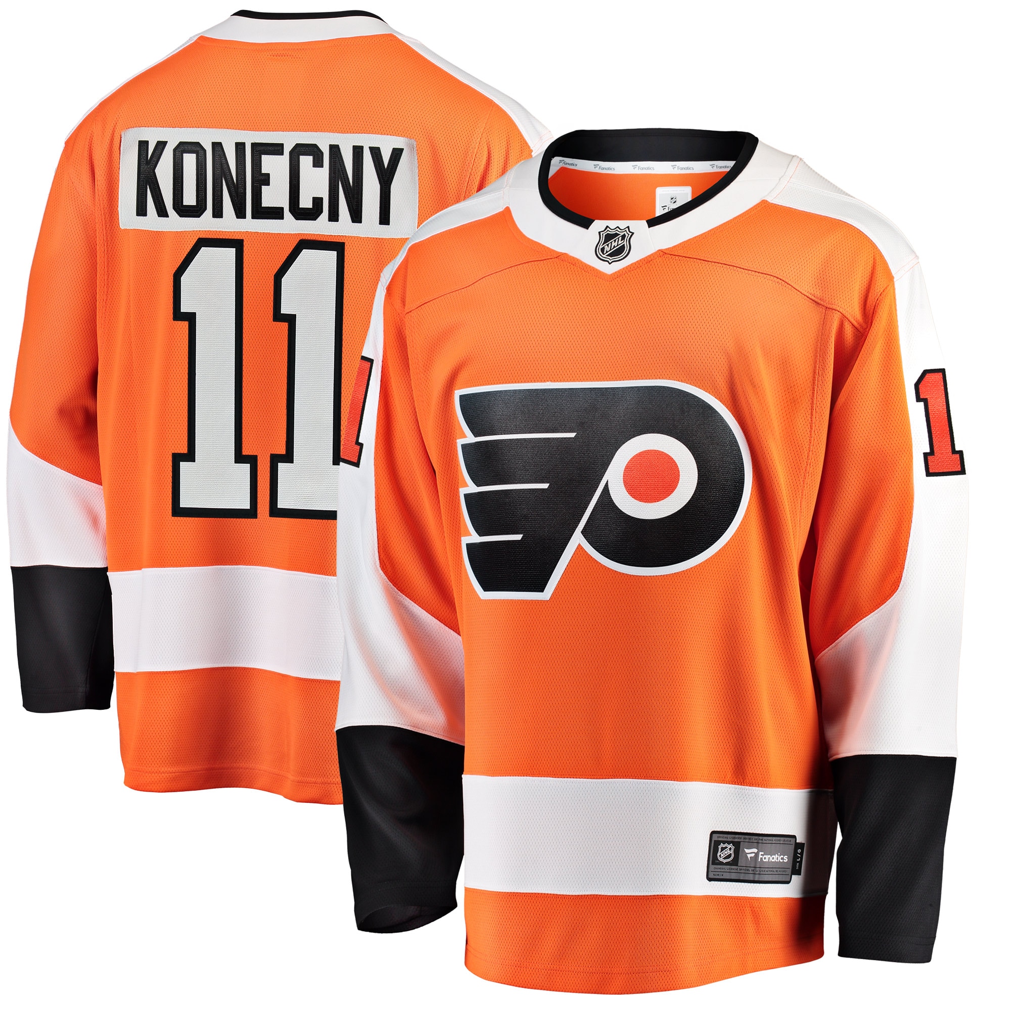 Travis Konecny Philadelphia Flyers Branded Breakaway Player Jersey – Orange