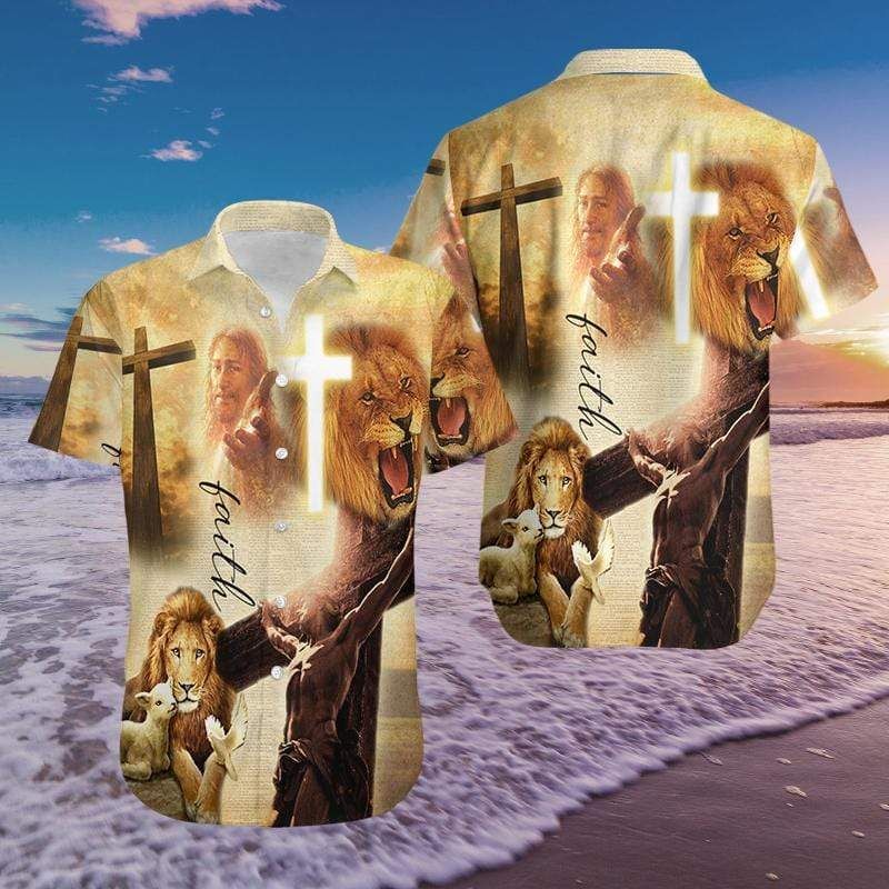 Jesus Faith Hope Love Hawaii Aloha Shirts Ha31351