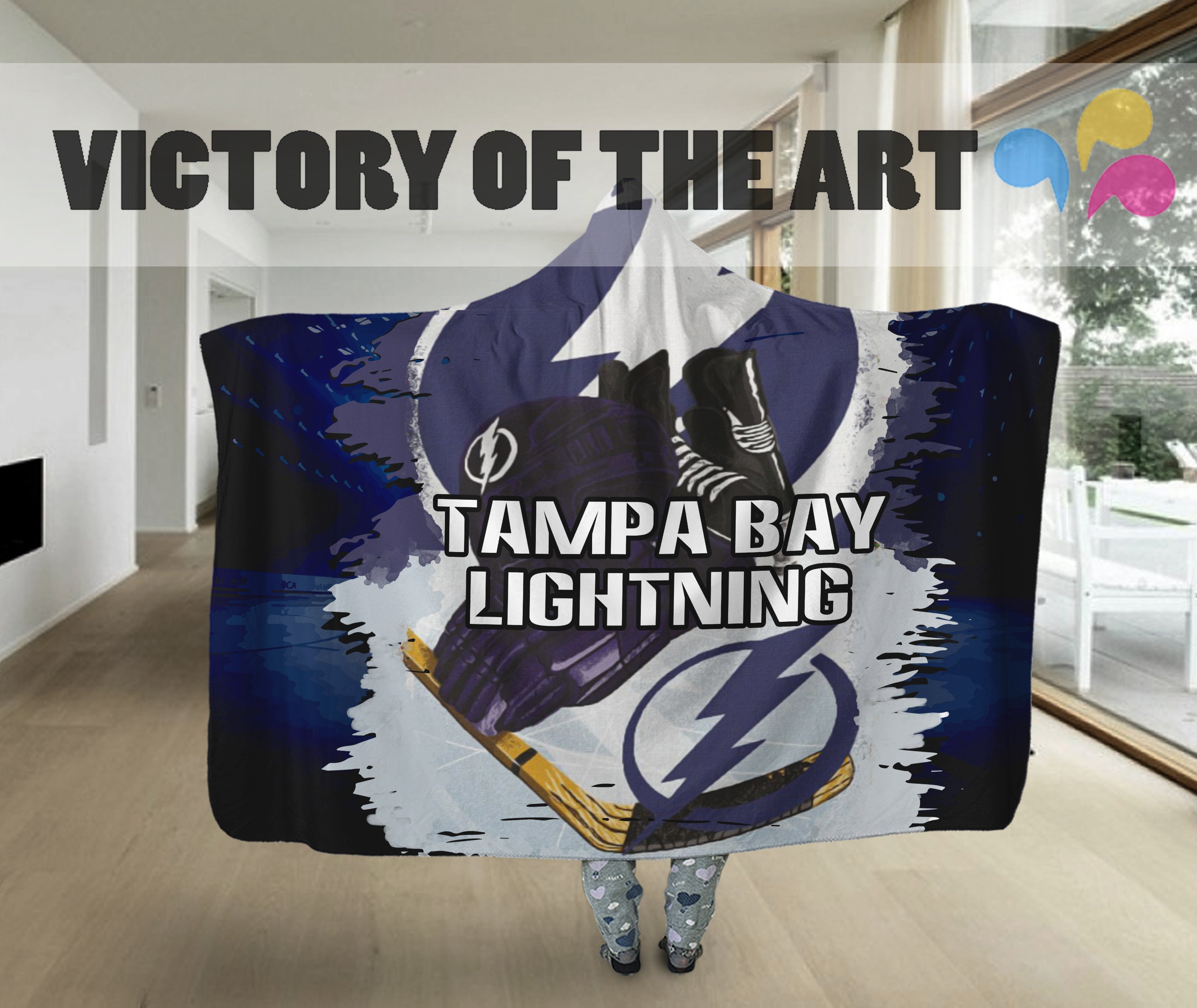 Special Edition Tampa Bay Lightning Home Field Advantage Hooded Blanket