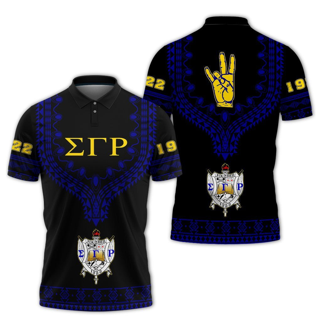 Sorority Polo – Sigma Gamma Rho Dashiki Polo Shirt Alva Style