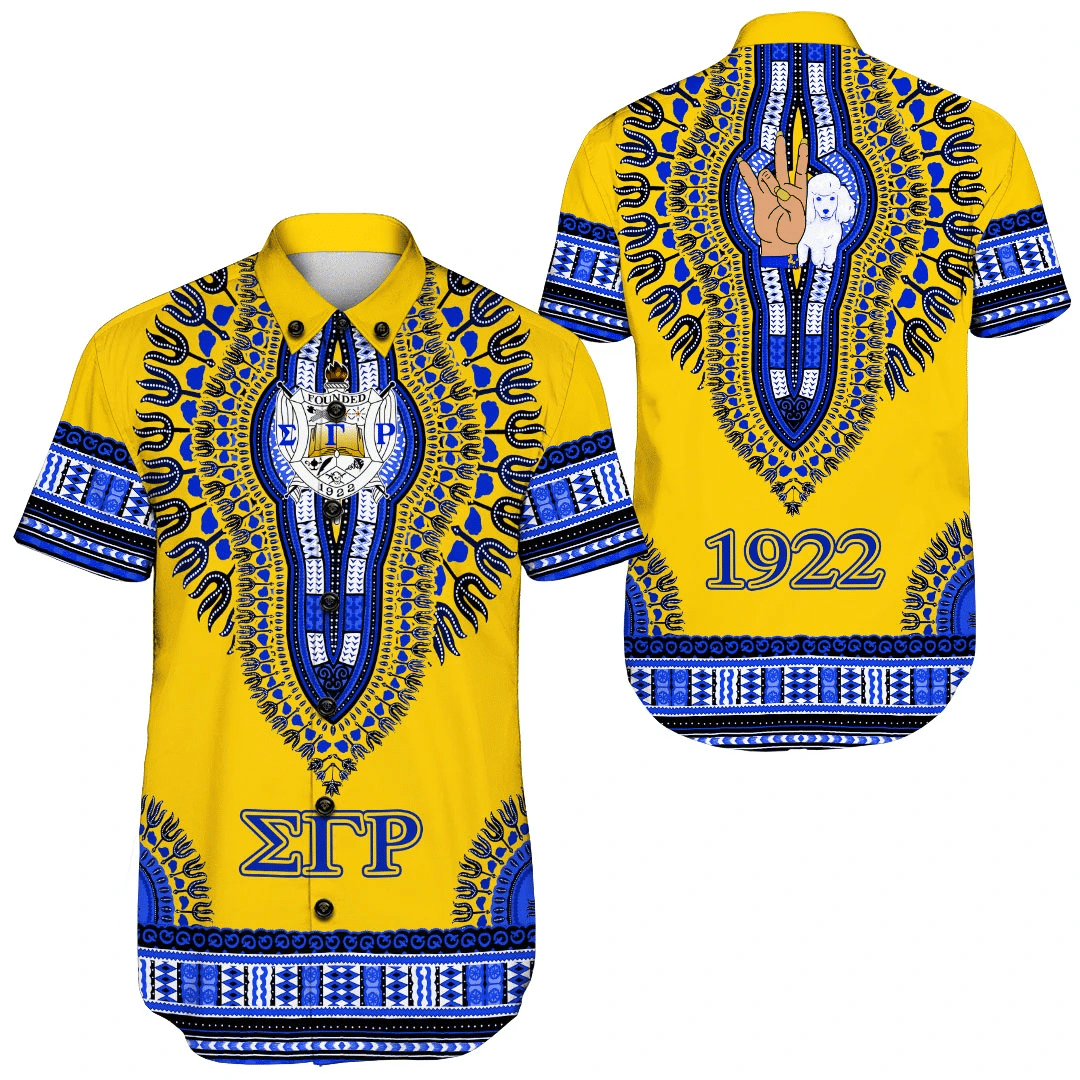 Sorority Shirt – Sigma Gamma Rho Dashiki Ver2 Short Sleeve Shirt