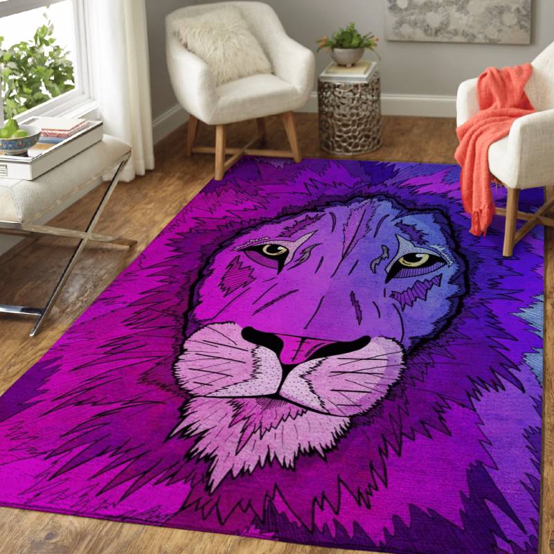 The Purple King – Animals Area Rug Carpet