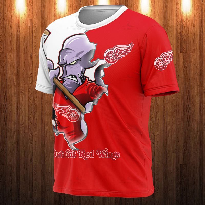 Detroit Red Wings T-Shirt 3D Cartoon Graphic Gift