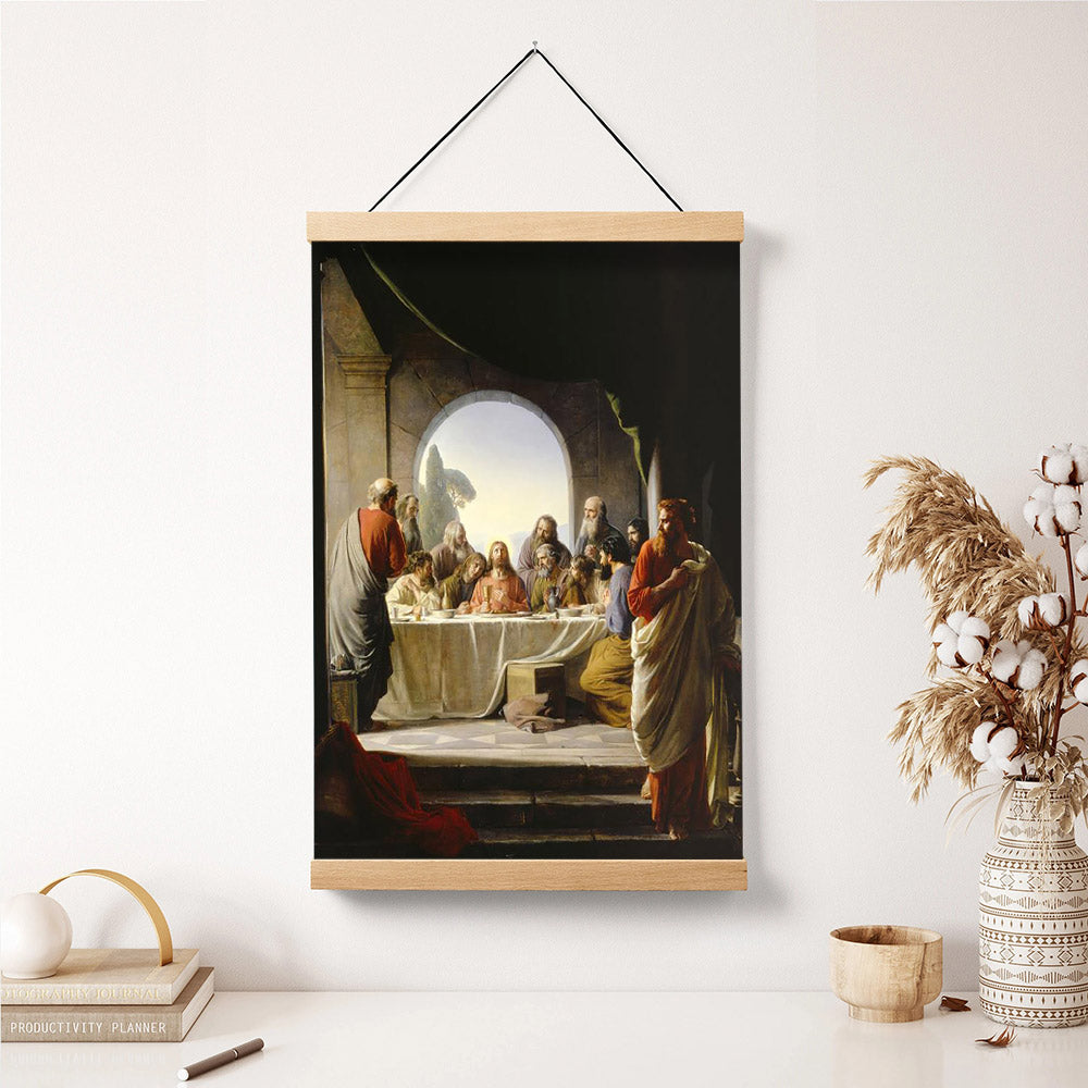 The Last Supper Hanging Canvas Wall Art – Christan Wall Decor – Religious Canvas