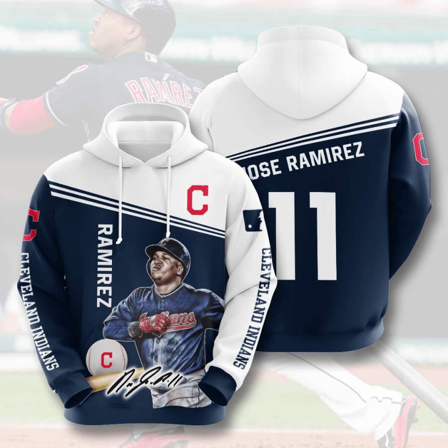 Cleveland Indians Jose Ramirez Hoodie Unisex 3D All Over Print