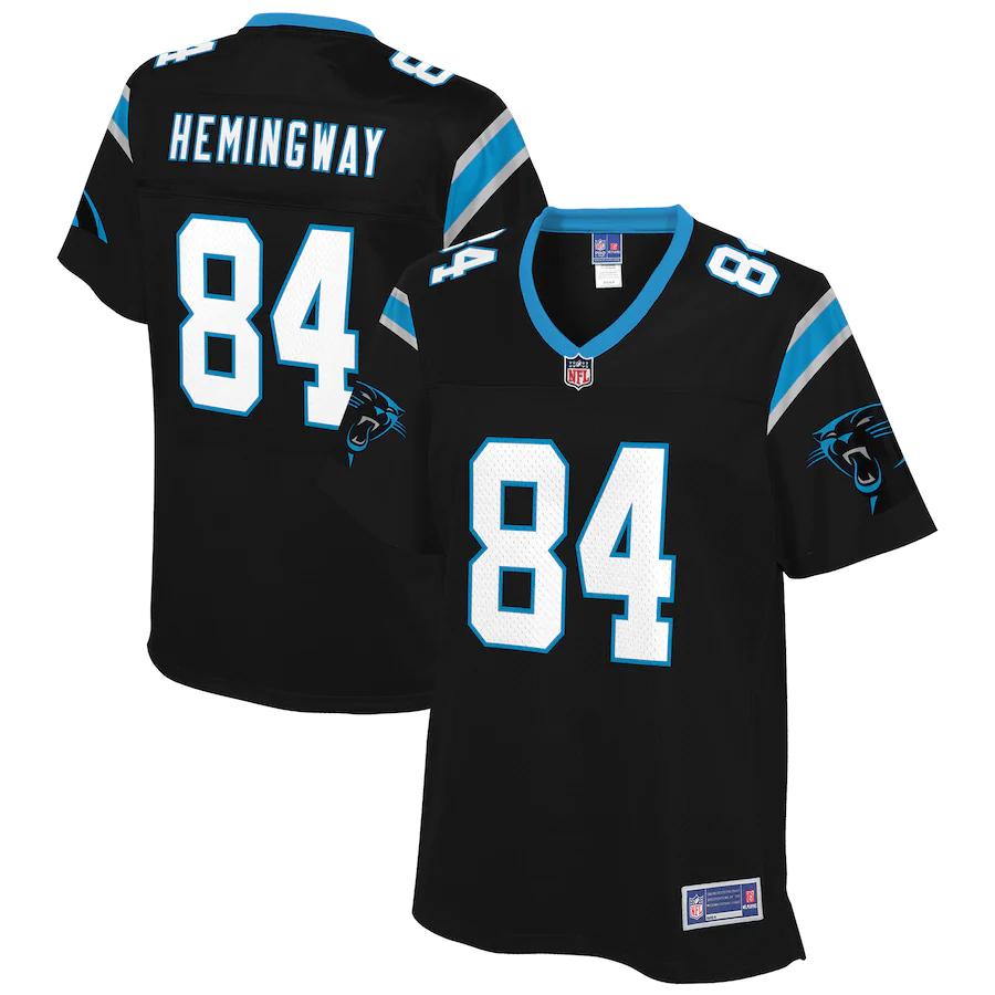 Temarrick Hemingway Carolina Panthers NFL Pro Line Womens Player Jersey – Black