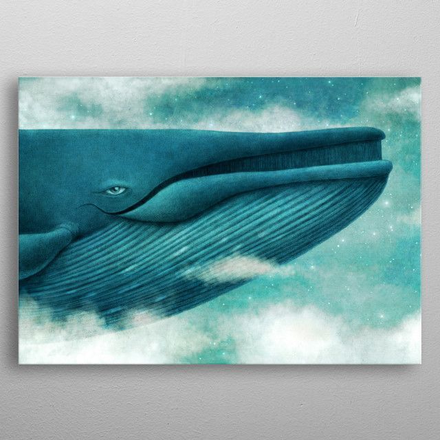 Dream of The Blue Whale Canvas Poster 8″x12″ 12×18″ 18″x26″ 24″x36″ 30″x45″