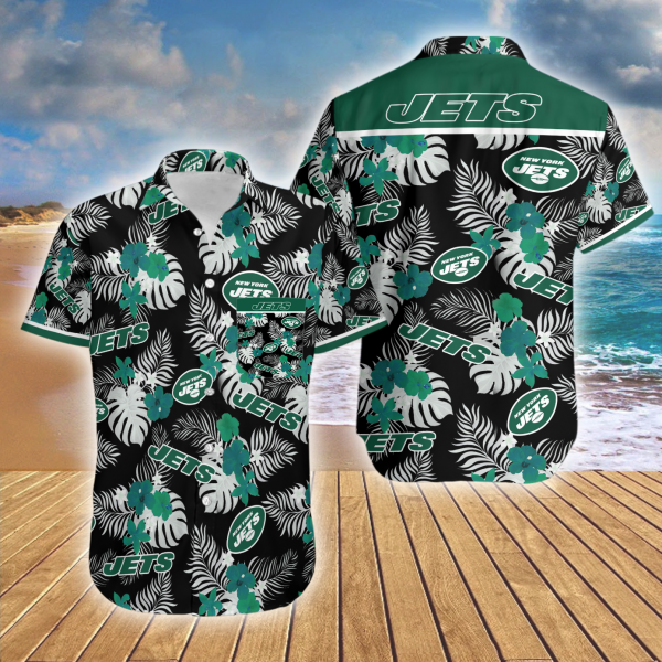 Hawaiian Shirt Island New York Jets Summer Button Up Ha88976