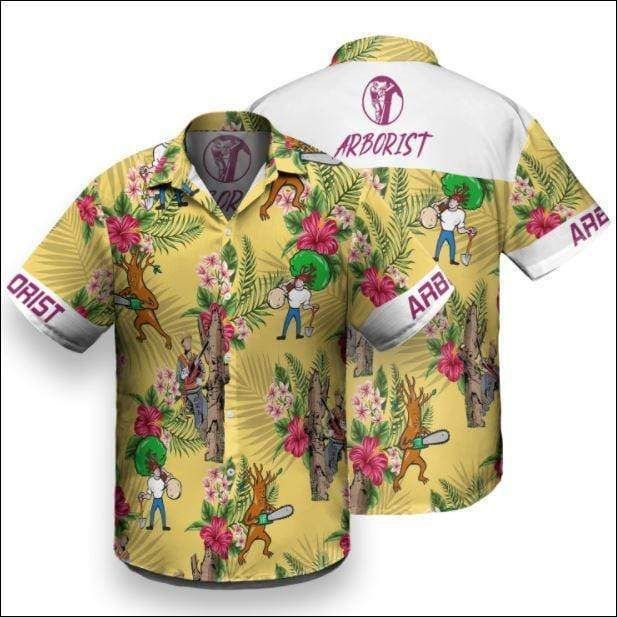 Shop From 1000 Unique Arborist Yellow Hawaii Aloha Shirts Ha21405