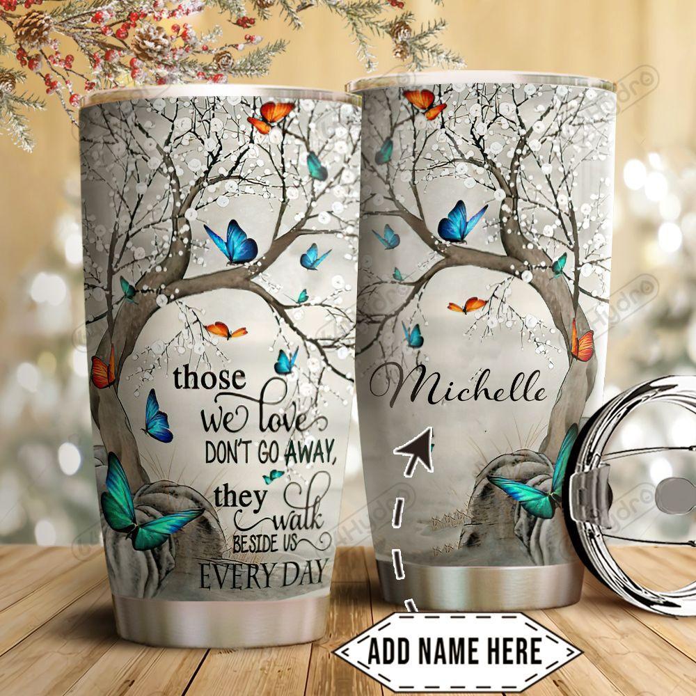 Butterfly Winter Personalized Htq1611002 Stainless Steel Tumbler