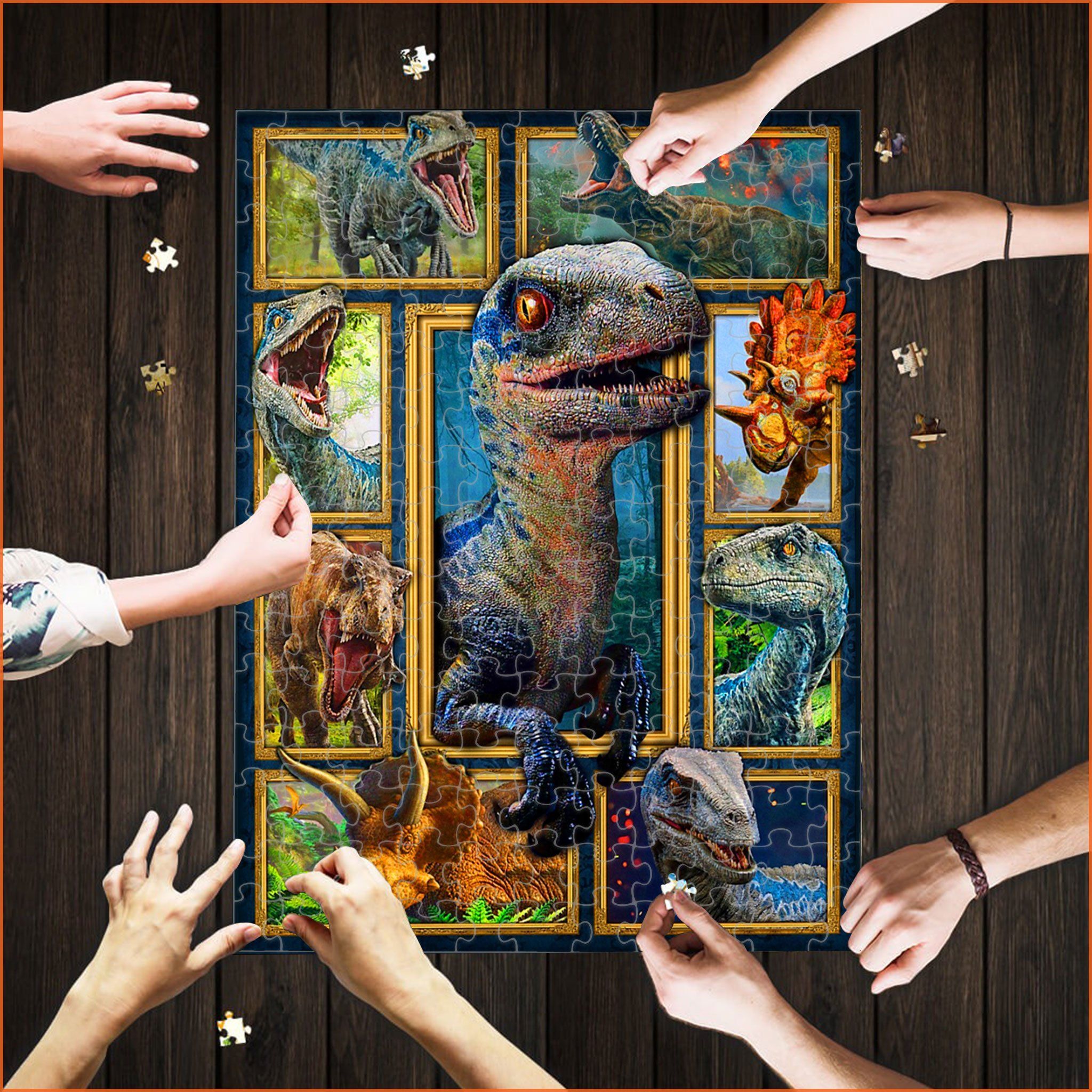 3d Dinosaur World Photo Collection Jigsaw Puzzle