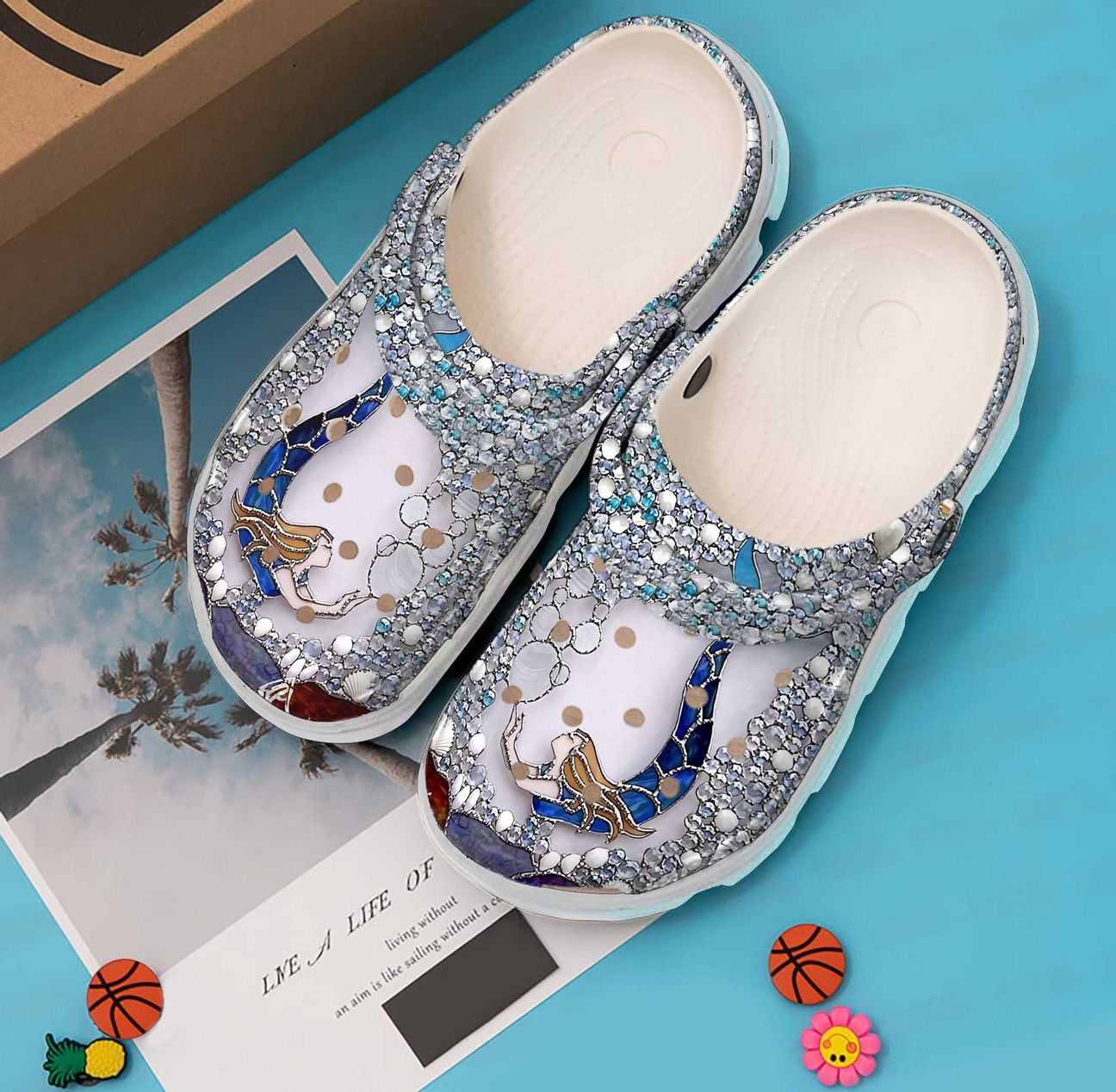 Mermaid Personalized Clog, Custom Name, Text, Color, Number Fashion Style For Women, Men, Kid, Print 3D Mermaid Beauty