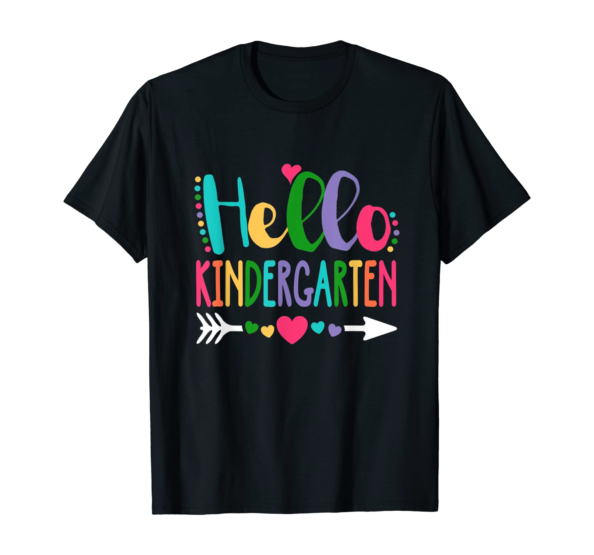 Hello Kindergarten Heart Teacher Student Back To School T-Shirt