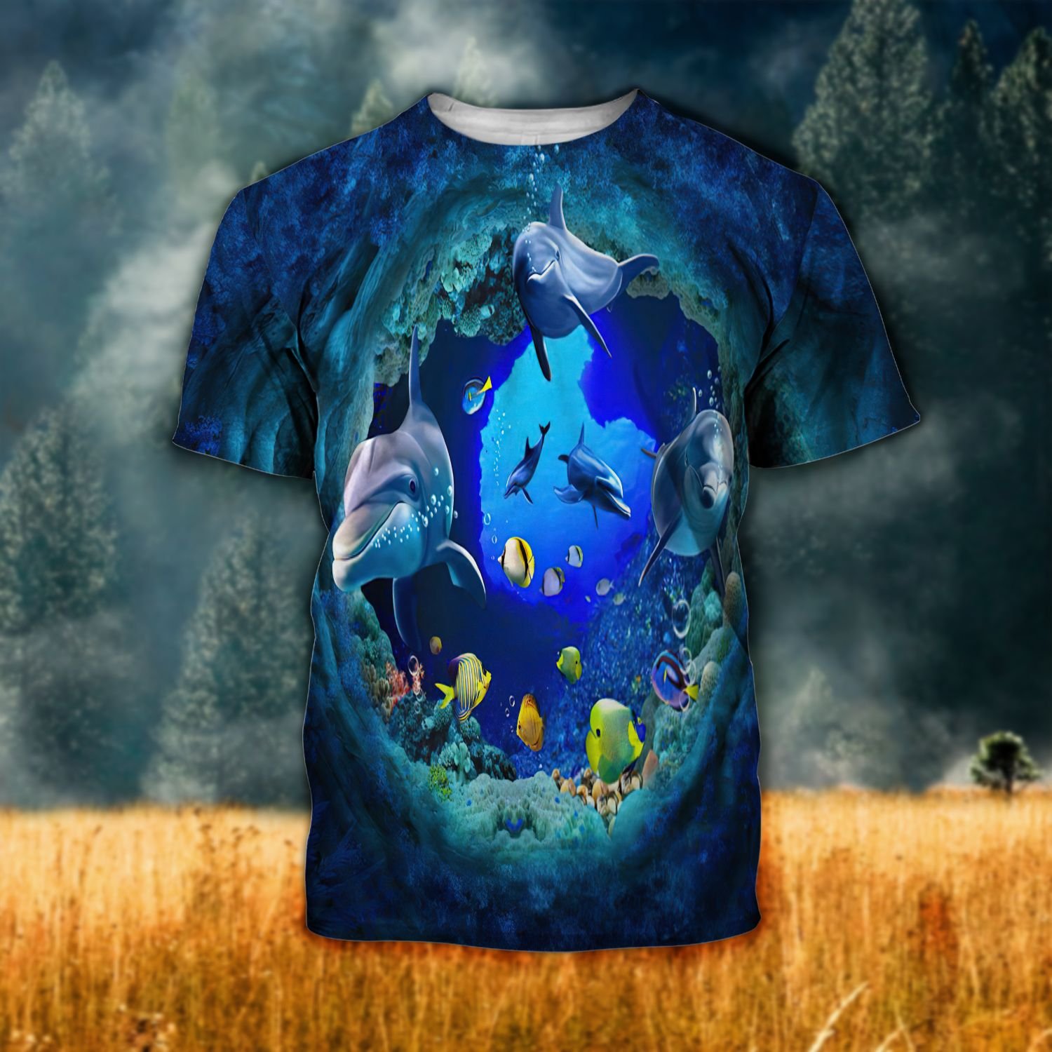 Dolphin Ver05 Tthj220721Nvm Unisex 3D T-Shirt All Over Print