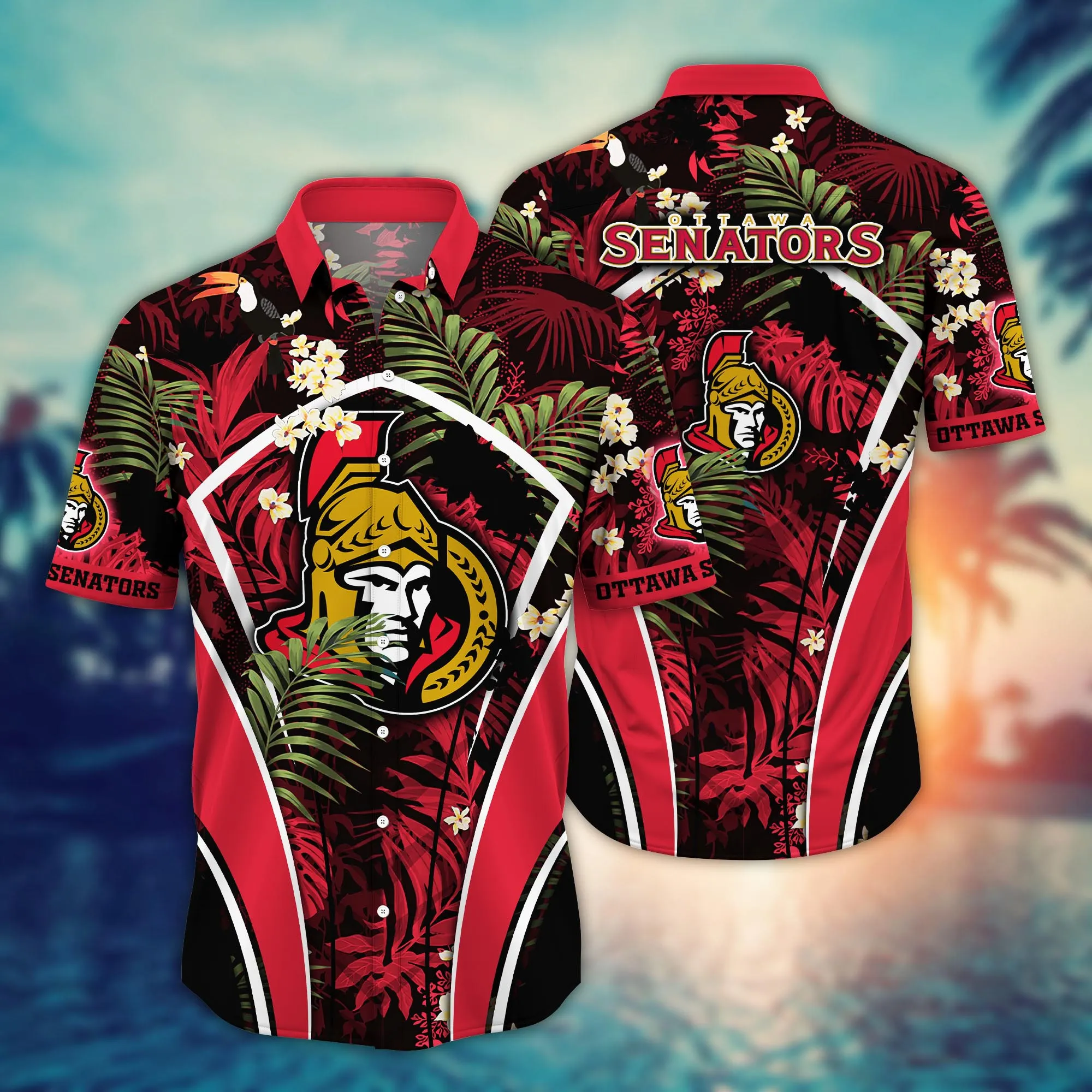 Ottawa Senators Nhl Hawaiian Shirt Pool Days Aloha Shirt