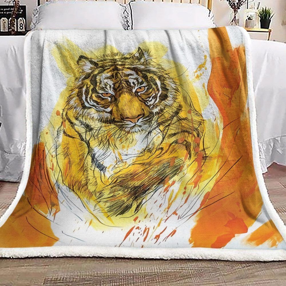 Tiger Vd2609198F Sherpa Fleece Blanket