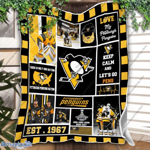 Pittsburgh Penguins Blanket – Love My Pittsburgh Penguins Blanket