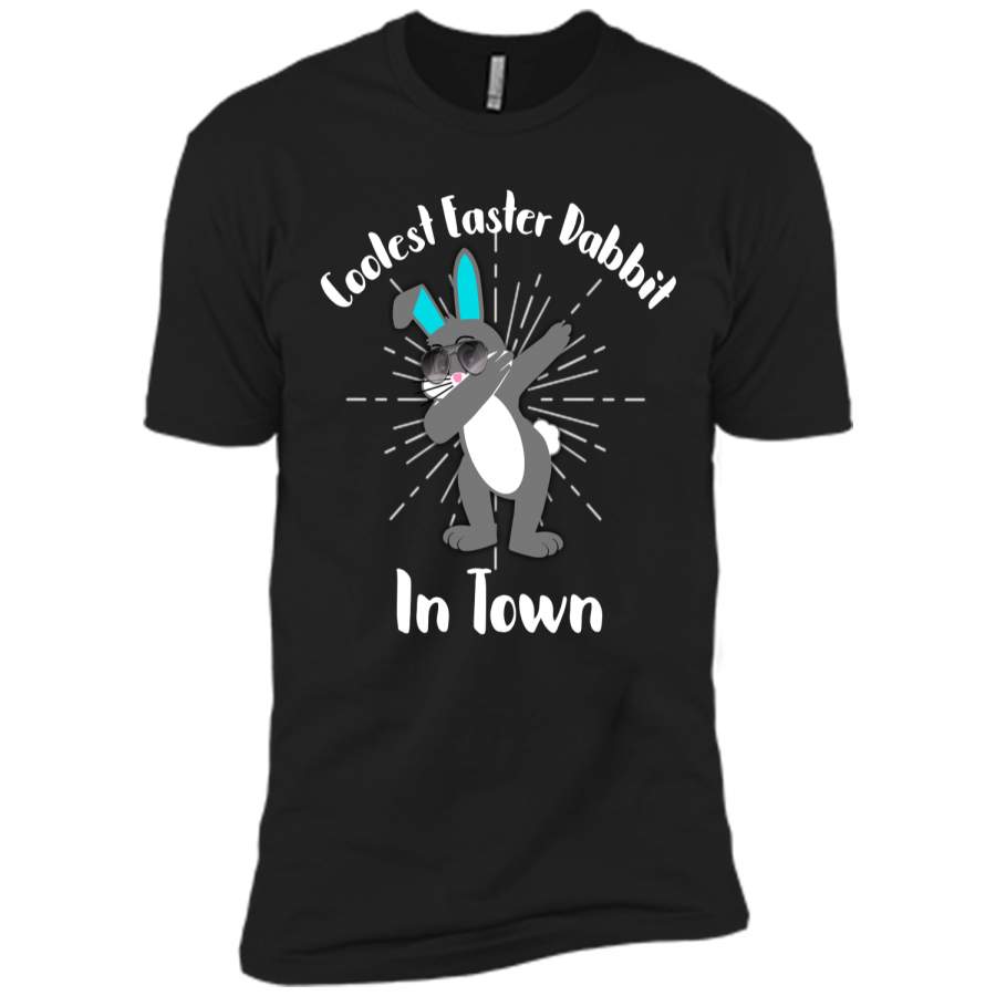 Dabbing Rabbit TShirt Coolest Easter Dabbit In Town Shirt Next Level Premium Short Sleeve Tee